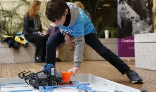 Young Ninja Learns About Vex Robotics at DkIT Megadojo