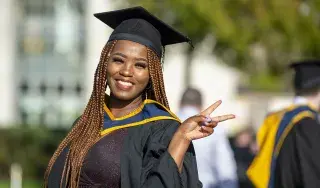Milrose Ndebele who graduated with a BSc in Computing
