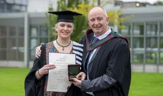 Nuala & Seamus Rispin. Nuala received the Postgraduate Diploma in Strategic Data Analytics for Business. 