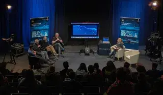 Cian Hamilton, Film Maker, Shane Callan, Editor and Colourist, Frankie Fenton, Director, Scott Smith, Editor & colourist, Sarah McCann Lecturer DkIT