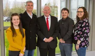 DkIT Students with John Teeling as part of the Entrepreneurship Lecture Series 2018
