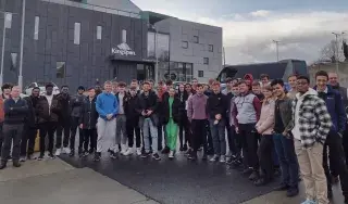 1st year engineering students from Dundalk Institute of Technology (DkIT) visit Kingspan’s IKON Innovation Centre in Kingscourt, Co. Cavan.