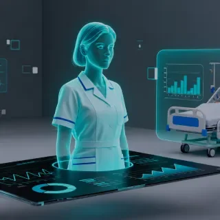 AI In Healthcare Programme event poster with no logos